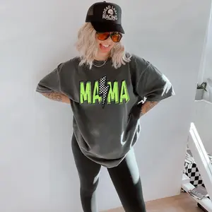 Comfort Colors Retro Neon Mama Shirt Mothers Day Gift From Daughter for Mom Mama Tshirt