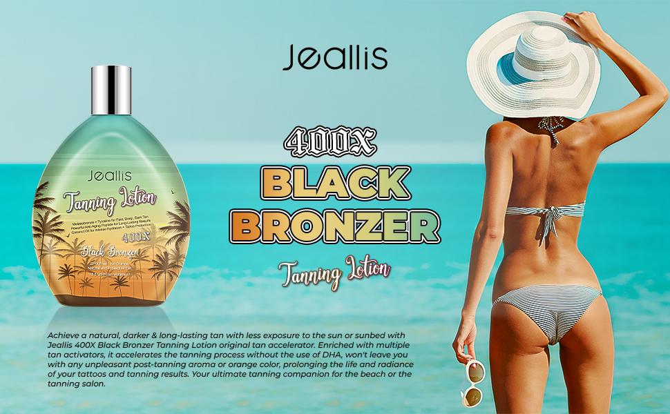 Jeallis Tanning Lotion For Outdoor Sun and Tanning Beds 400ml