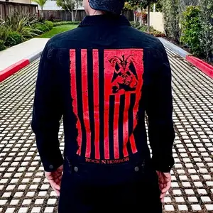 One Nation Under Satan denim jacket.