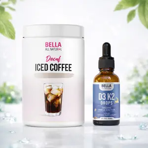Bella All Natural Decaf Iced Coffee + D3 K2 Night Drops