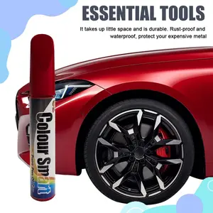Colour Smart Car Scratch Remover Pen for Red Paint, Easy Dry Touch Up Paint for Car Scratch Repair, Essential Car Accessories for Enthusiasts