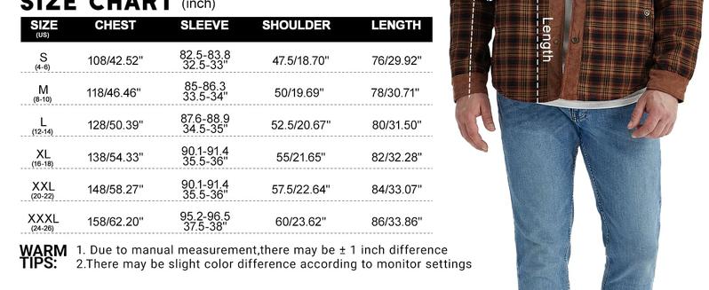 Men's Medium Size Fleece Lined Sherpa Plaid Shirt Jacket Outdoor Warm Coats with Snap Button Front Closure & Pockets Armygreen & Cozy Brown Flannel Outerwear Classic Menswear Soft Plaid Design Stylish Patchwork Casual Tops Checked Long Sleeve