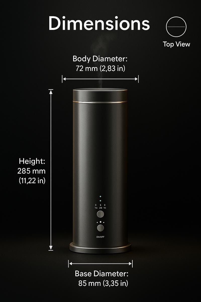 Whole-Home Cold-Air Aroma Diffuser, Covers up to 1,000 sq ft, Battery Rechargeable, Wi-Fi & Bluetooth Enabled, 24×10ml Essential Oils Included