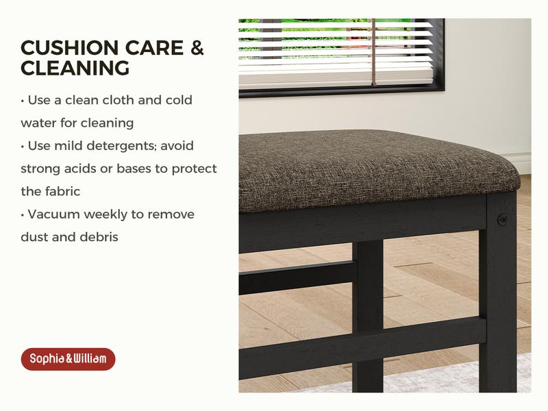 【Sophia & William】5 Piece Dining Table Set for 4, Faux Marble or Solid Rubberwood Tabletop, Cushioned Option Available, Kitchen Dining Table for Small Spaces, Apartment, Easy Clean, Durable, Farmhouse Style 【Sophia & William】5 Piece Dining Table Set for 4, Faux Marble or Solid Rubberwood Tabletop, Cushioned Option Available, Kitchen Dining Table for Small Spaces, Apartment, Easy Clean, Durable, Farmhouse Style