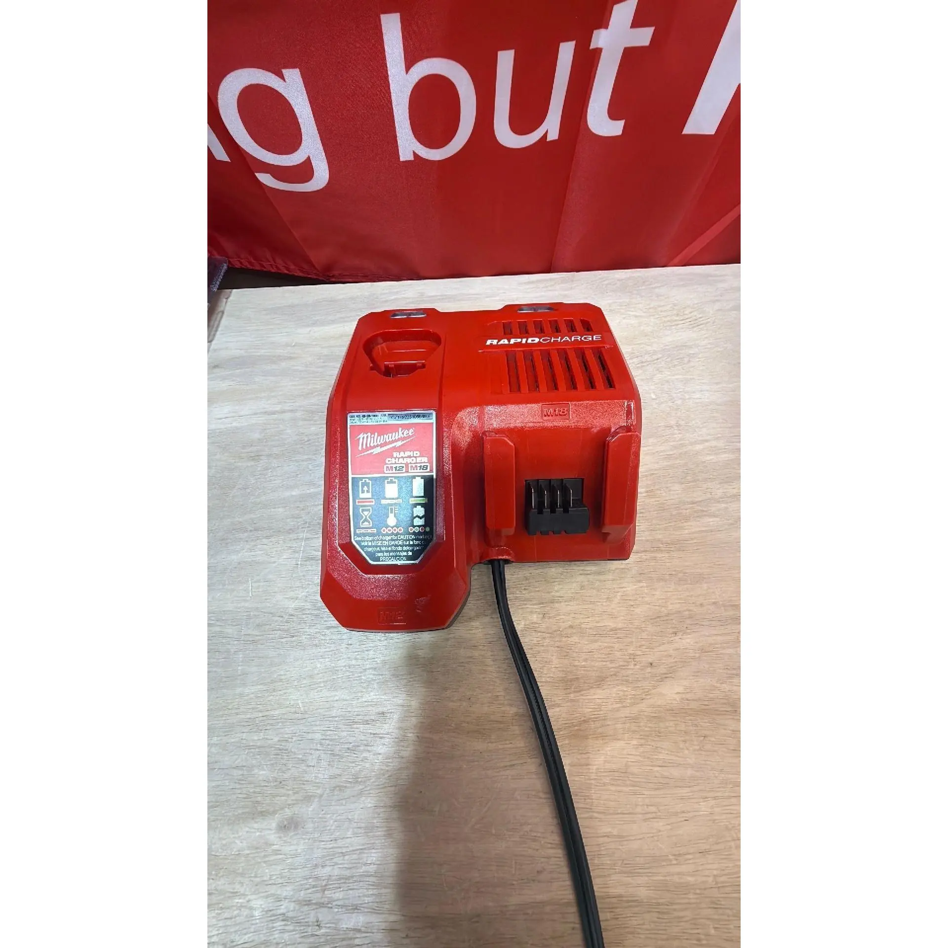 48-59-1808 $99 MSRP M12 and M18 12-Volt/18-Volt Lithium-Ion Multi-Voltage Battery Rapid Charger