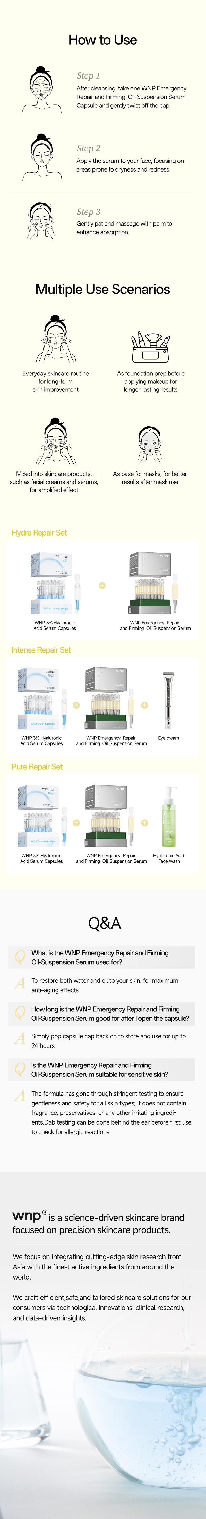 [WNP Official] 10 Vials Pack –SOS Oil-Suspension Serum | Travel-Friendly | Quick Rescue for Redness-Prone Skin | Ideal Gift for Skincare Lovers