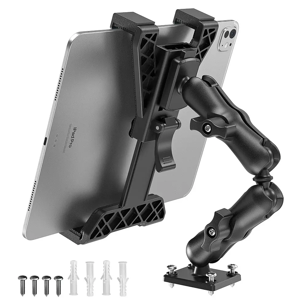 OHLPRO Tablet Mount for Truck, Heavy Duty Durable Drill Base Mount, Dashboard Holder, Compatible with 7-11 Inch Tablets (iPad Pro, Samsung Galaxy, Kindle Fire), Suitable for Car, Wall & Desk, Tablet Mount Stand