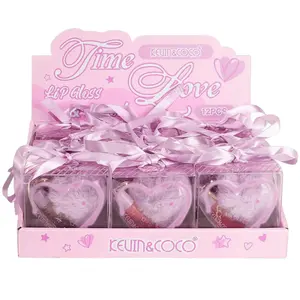 Brillo de Labios y Aceite Labial Time Love Kevin & Coco - Venta al por Mayor Display 12 Unidades (KC1274)