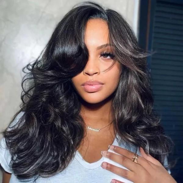 Tinashe Layers U Part Butterfly Loose Body Wave & Yaki Straight & Straight Human Hair U Part Wigs Real Scalp Beginner Friendly Natural Color Wigs Black Friday Christmas Gift Tinashe Layers U Part Butterfly Loose Body Wave & Yaki Straight & Straight Human Hair U Part Wigs Real Scalp Beginner Friendly Natural Color Wigs Black Friday Christmas Gift