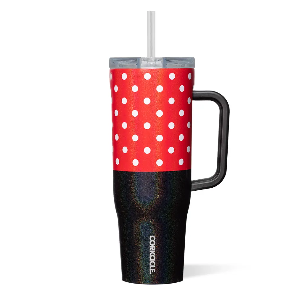 Disney Cruiser 40oz Reusable Water Bottle - Portable Kitchenware Drinkware Tumbler with Dual-Function Sip+Straw Switch Spill-Proof Lid, Soft Grip Handle, Silicone Base, Keeps Beverage Cold for 20 Hours (1000-2000ml)