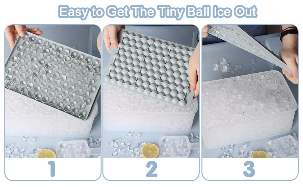 WIBIMEN 4 Pack Mini Ice Cube Trays – Easy Release Small Ice Trays for Drinks, Coffee & Juice (104x4 PCS) with Ice Bin & Scoop Food Containers WIBIMEN 4 Pack Mini Ice Cube Trays – Easy Release Small Ice Trays for Drinks, Coffee & Juice (104x4 PCS) with Ice Bin & Scoop Food Containers