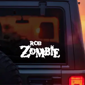 Rob Zombie Logo Vinyl Car Decal – Heavy Metal Horror Rock Band Sticker for Car Window Laptop Tumbler – Rob Zombie Fan Gift for Metalheads & Horror Music Lovers