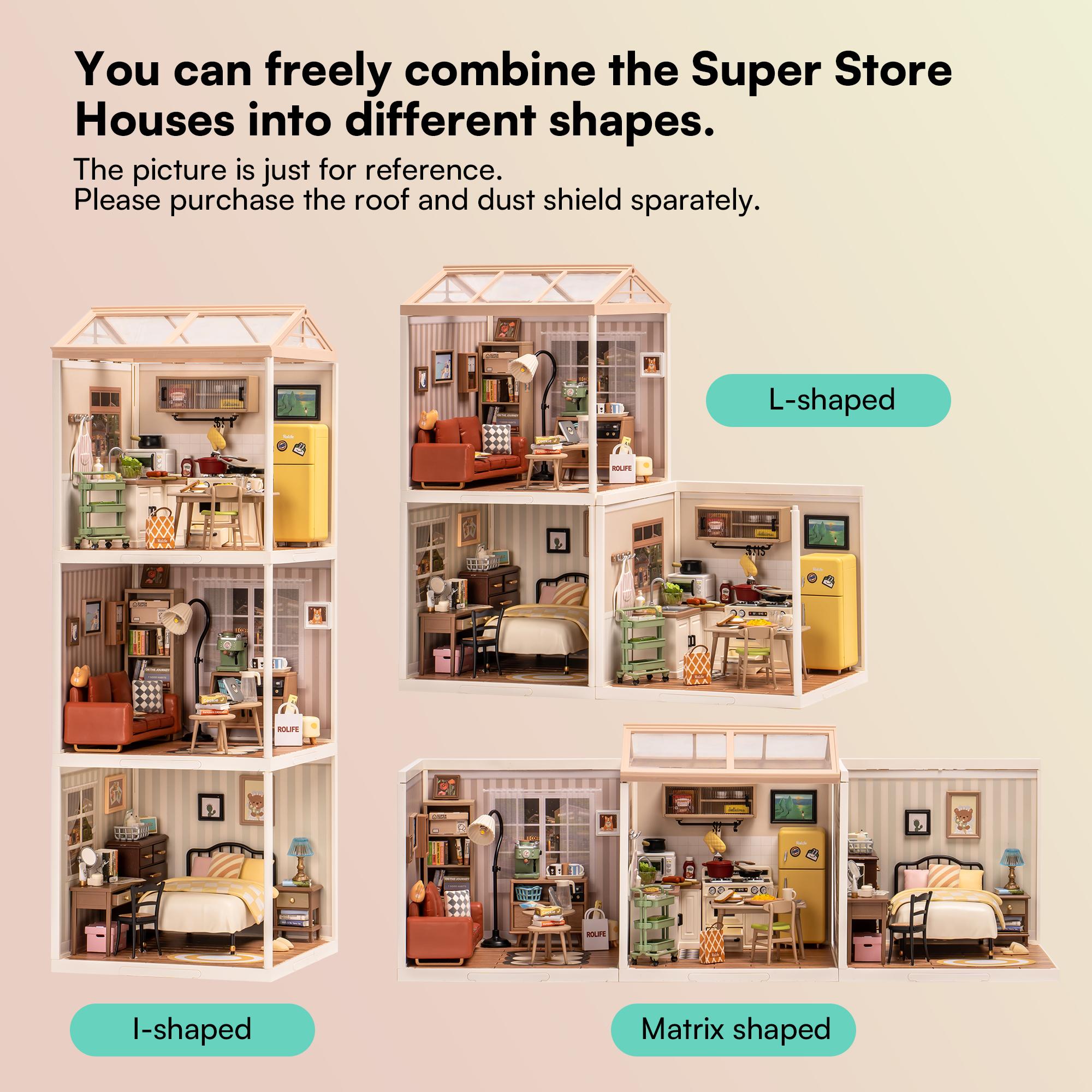 Rolife Sweet Dream Bedroom DIY Plastic Miniature House DW009