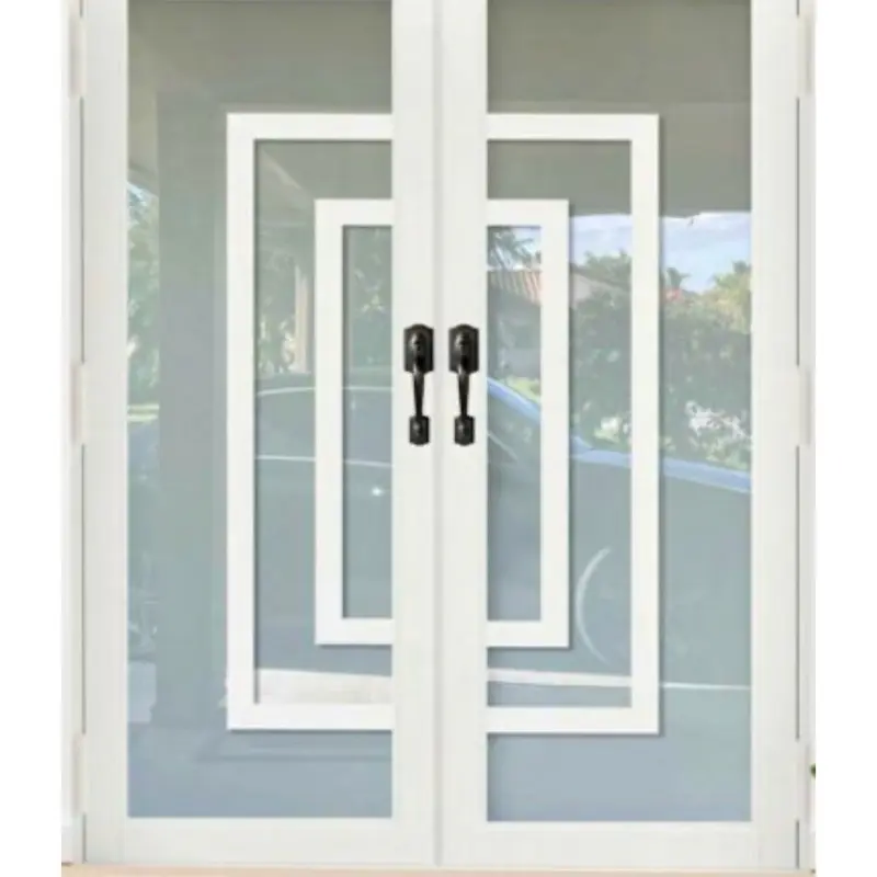 Custom Hurricane-Rated Impact Front Entry Exterior Storm Door for Home Improvement Building Supplies