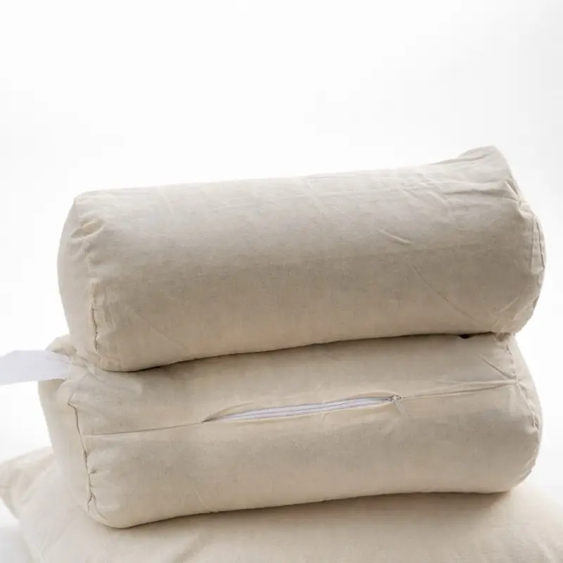 Buckwheat Bolster Pillow - Cylindrical Shape 14" x 6" | Supportive, Organic, Versatile Buckwheat Bolster Pillow - Cylindrical Shape 14" x 6" | Supportive, Organic, Versatile