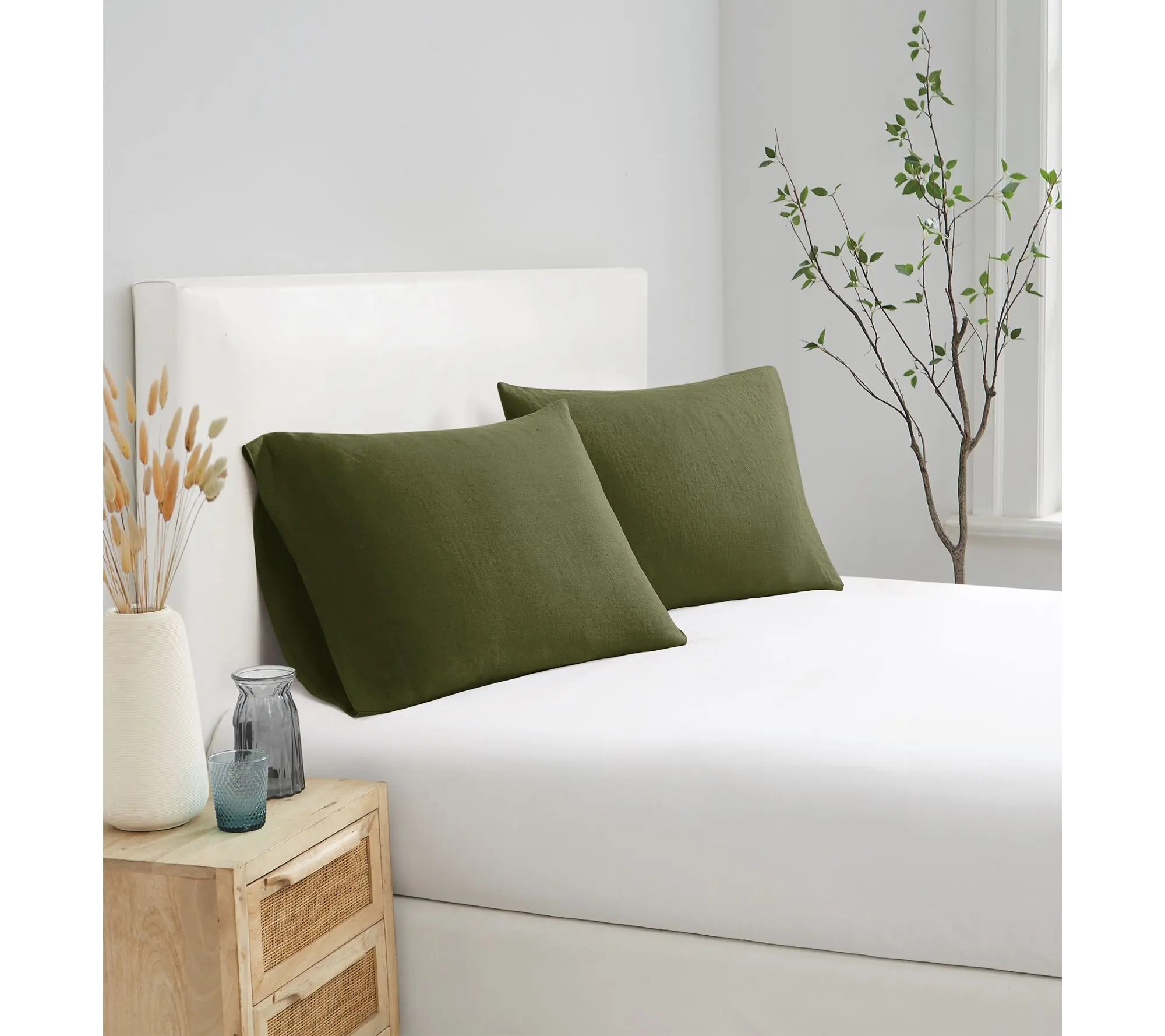 Brooklyn Loom Flax Linen Standard Pillowcase Pair