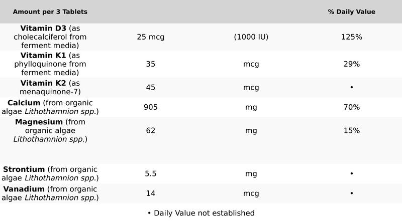 New Chapter Bone Strength Organic Plant Calcium with Magnesium & Vitamin D3+K2 for Bone Health - 90ct