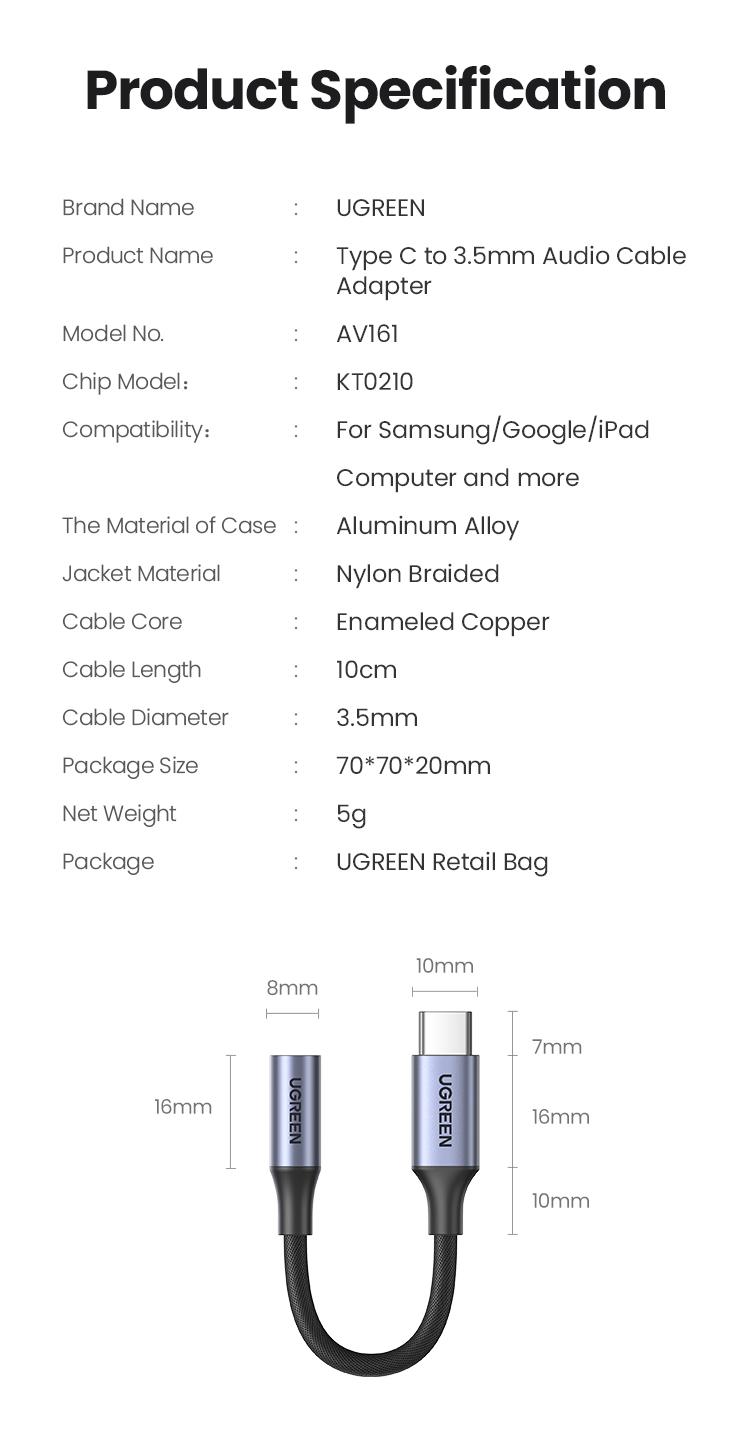 UGREEN USB C/Lightning to 3.5mm Audio Adapter Type C to Headphone Aux Jack Dongle HiFi DAC Cable Cord Compatible with iPhone 11-16 Pro Max, iPad, Galaxy S25 Ultra-Deals for you,Labor Day Sale，TikTokShopBlackFriday ,TikTokShopHolidayHaul