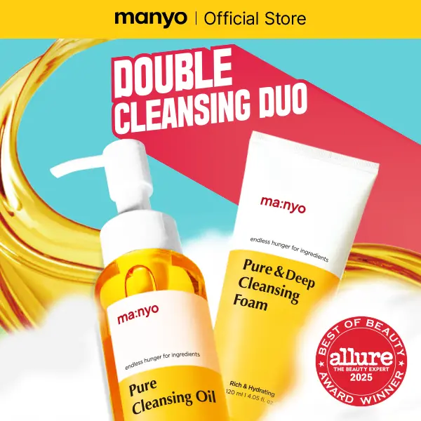 MANYO Best Double Cleansing Duo, Pure Cleansing Oil 4.73 fl oz (140ml), Pure & Deep Cleansing Foam 4.05 fl oz (120ml), Blackhead Remover, Korean Skin Care