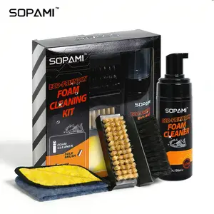 SOPAMI Eco-Friendly Foam Shoe Cleaning Kit | Remove Stains from Sneakers, Boots & More | Complete Care Set