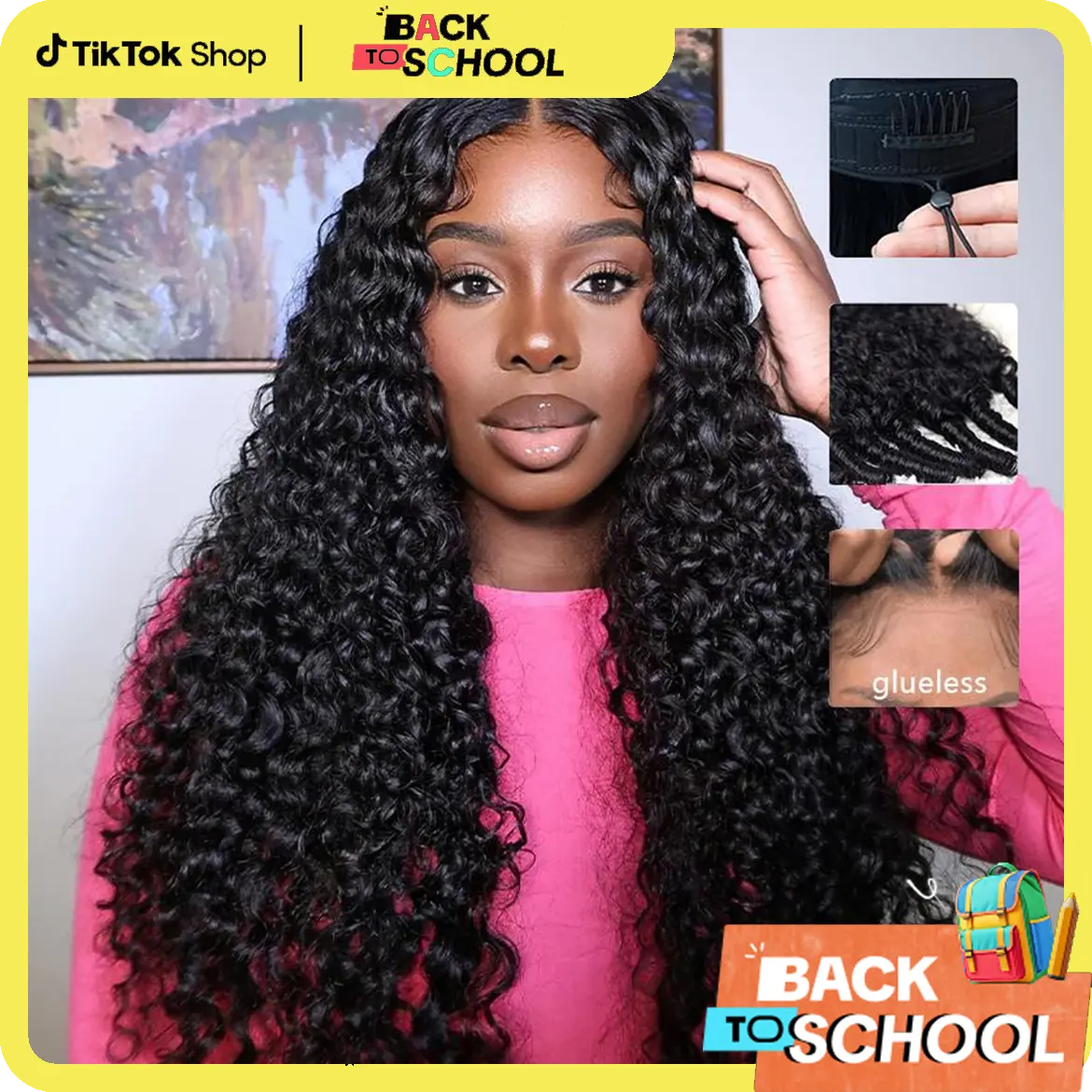 [Glueless] STERLY Burmese Curly Wig Natural Black Deep Wave 200% Density 99J Burgundy 7x6 Glueless Body Wave Wig with Drawstring Burmese Curly One-Step Glueless Wig 100% Human Hair Wig #TikTokShopBackToSchool#SohoChic
