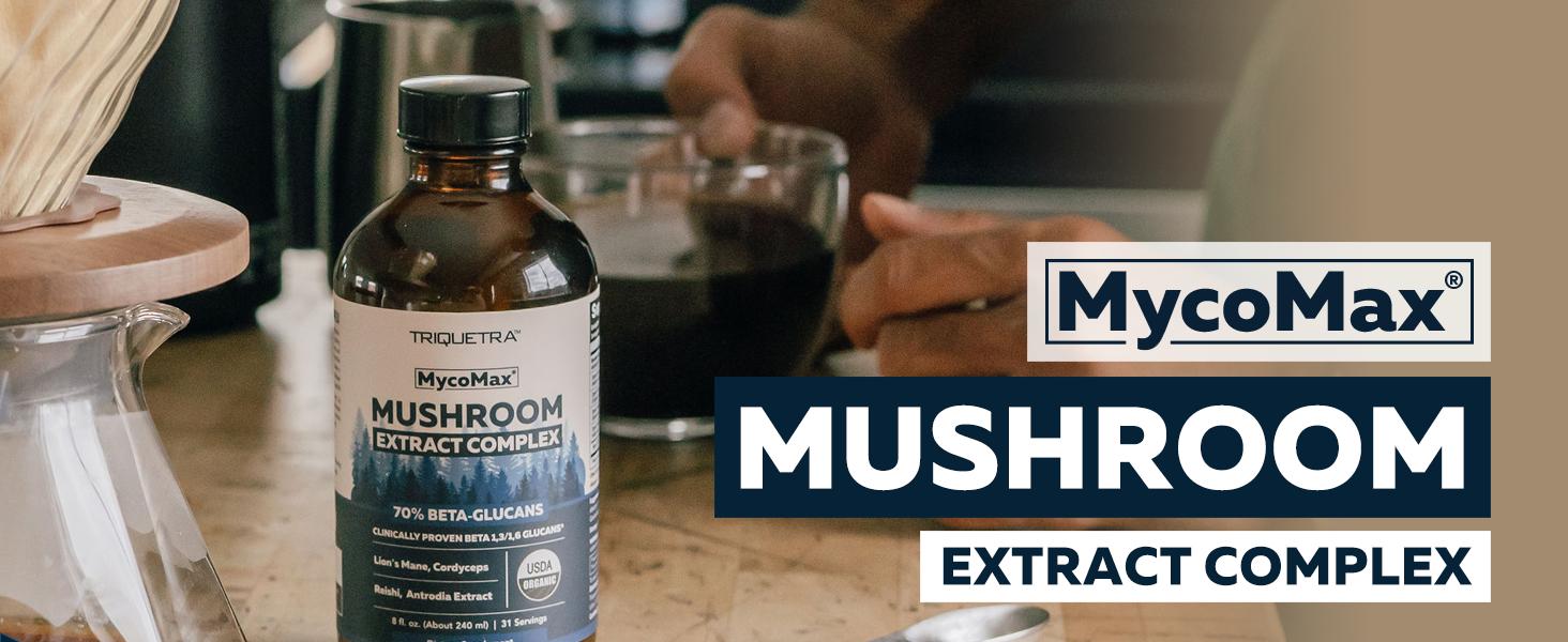 MycoMax Mushroom Complex - 70% Beta Glucans Healthcare Tea