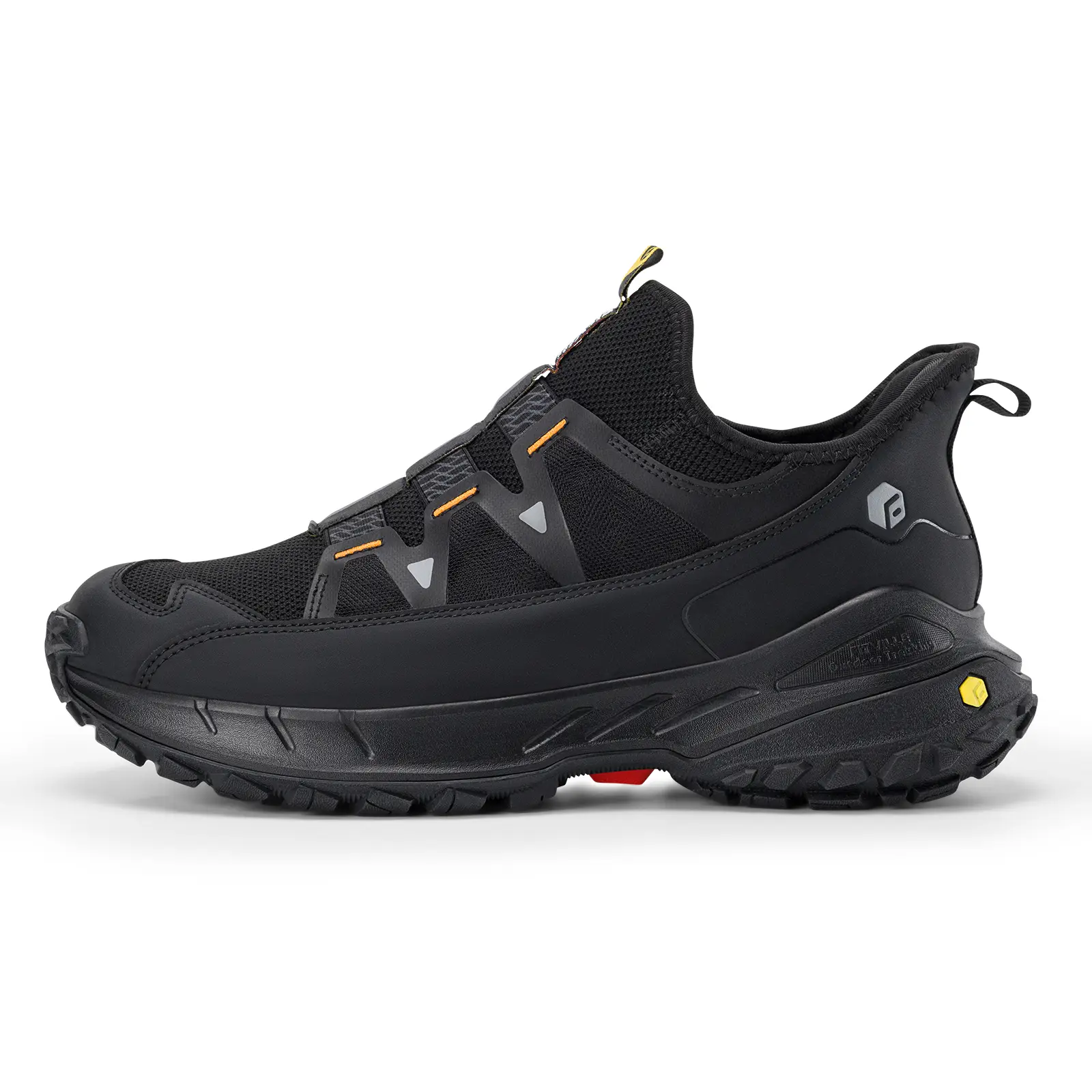 [Back To School] FitVille Men's Low-Top LugMax V5 Lightweight Hiking Shoes - PU Leather, High-Rebound Foam, Rigid Rubber, Cushioned Casual Trainers, Slip-Resistant Trail Outdoor Shoes, Father's Day Gifts, Trekking Shoes, Footwear Runner Running