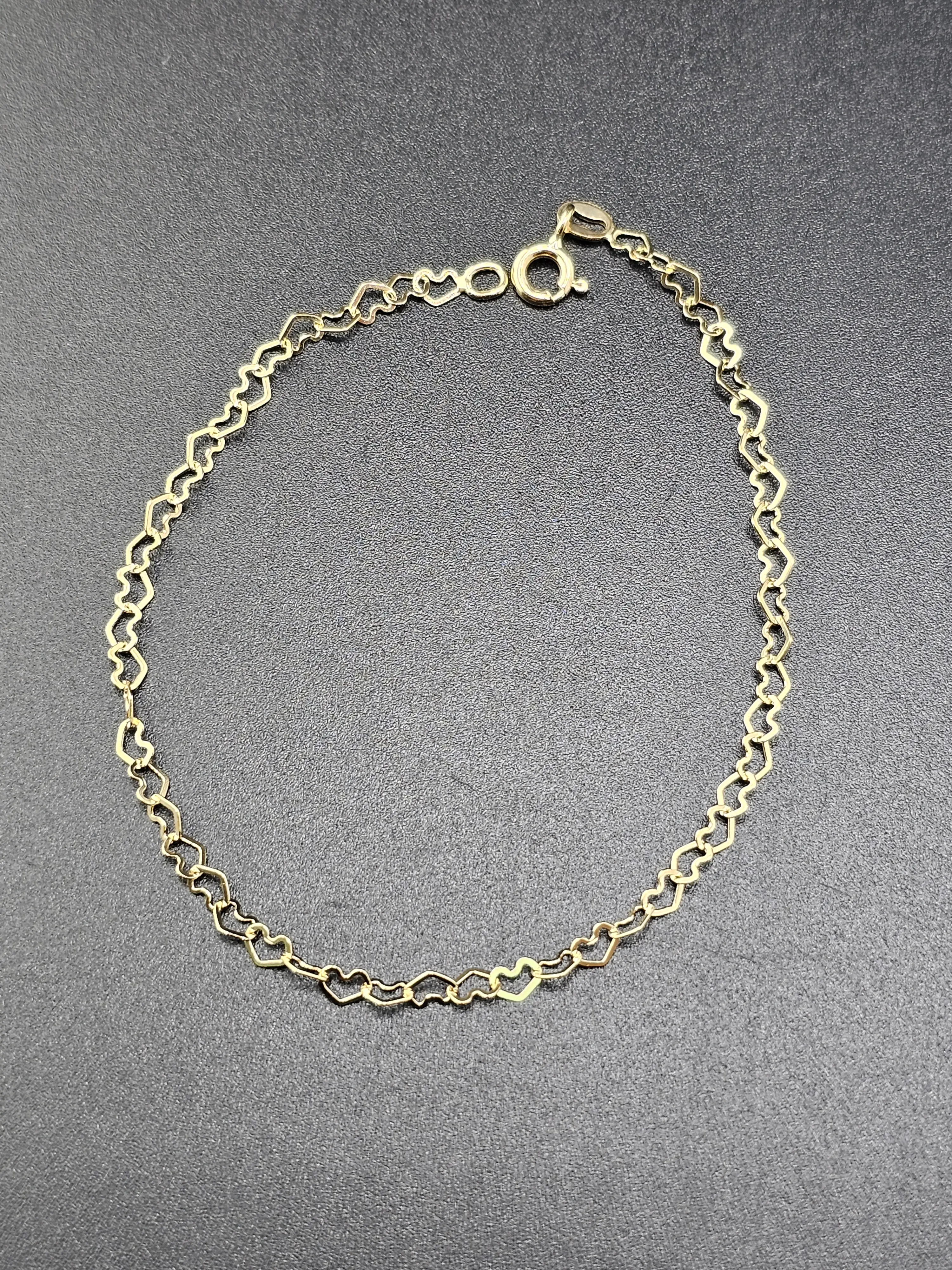 14K Gold Bracelet - Hearts 14K Gold Bracelet - Hearts