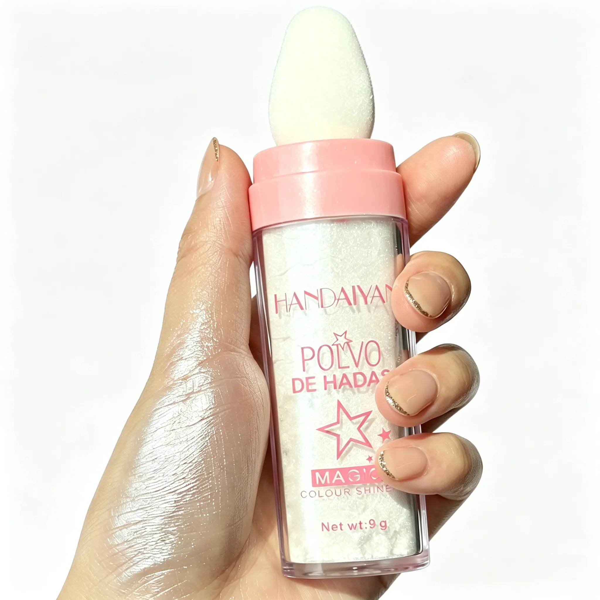 HANDAIYAN Stage Show Glitter Highlighter, Long Lasting Natural Shimmer Fairy Dust, Glitter Eye Liner & Shimmery Lips Makeup