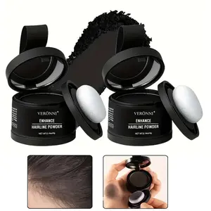 2Pcs Nectarbellis Long Lasting Hairline Powder Instant Coverage, Root Brow Touch Up for Bald Spot Thinning Hair, Sweat Proof Hair Shadow Powders, Portable Makeup for Women Men Hairline Filling, Eyebrow Eyeliner Facial Contouring Shadowing Cosmetic