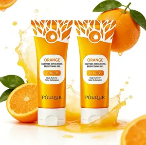 Orange Exfoliating Gel, Deep Cleansing Exfoliating Gel, Natural Skin Care Product, Gentle for Daily Use, Suitable for Sensitive Skin.