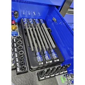 Long Hex Socket Organizer | Magnetic Base Version 2 Tray | Fits Pittsburgh 7-Piece Sae & Metric Sets | #67889 (Sae) #67890 (Metric)