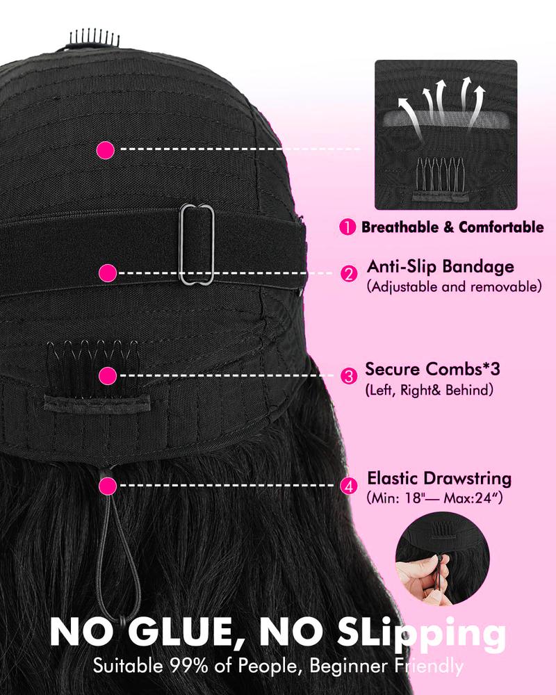 Tahikie 250% Density V Part Yaki Loose Body Wave Wigs No Leave Out Real Human Hair For Women Wear&Go Upgrade U Part Wig Natural Black Brazilian Hair #TikTokShopHolidayHaul