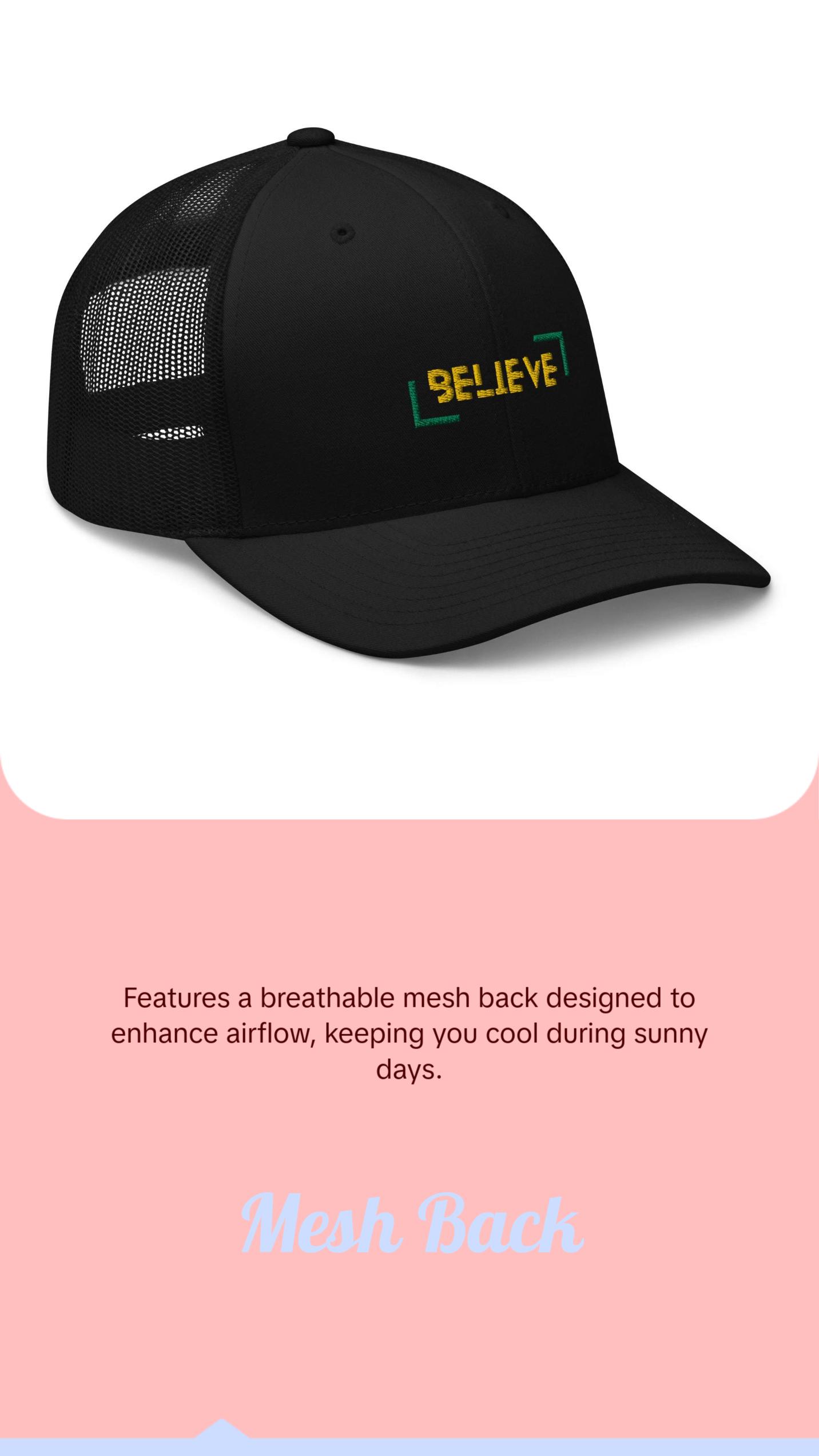 Believe - Performance Cap - Mesh Back