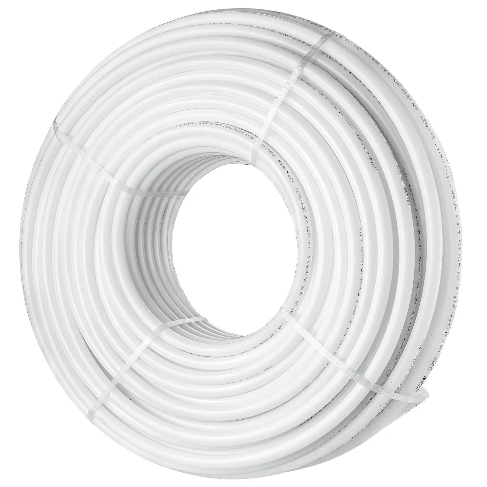 【Summerfinds】VEVOR PEX Pipe 3/4 Inch 500 Feet Length PEX-B Flexible Pipe Tubing for Potable WaterPex Water Lines for Hot/Cold Water & Easily RestorePlumbing Applications with Free Cutter & Clamps ,White