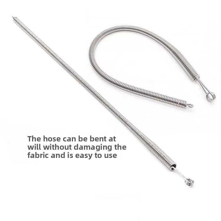 2Pcs Bendable Multi-purpose Spring Loaded Cord Threading Tool for Eyelet Elastic Waistband String Insertion Device