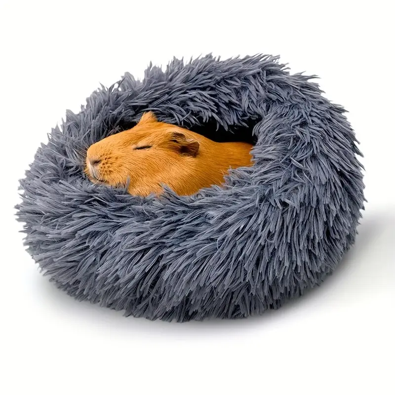 Long Plush Hamster House Chinchilla Nest Dwarf Rabbit Nest Guinea Pig Long Hair Mat