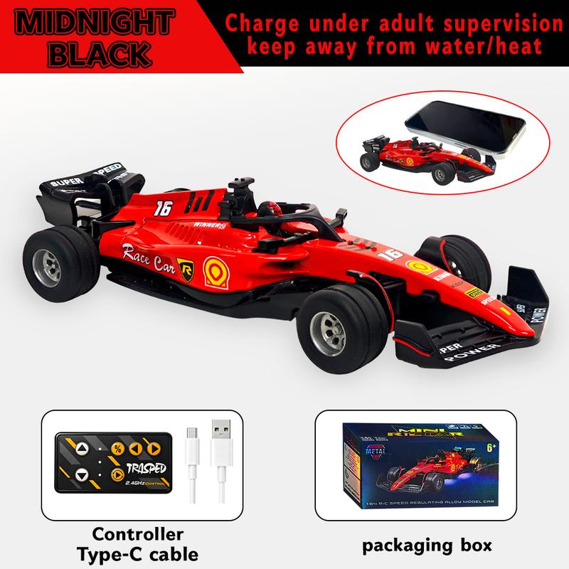 Minigear 1:64 RC Drift Car - 2.4G Type-C charging,RC Remote Control Car Multi-Speed Set,1:64 DIE-CAST Collectible Desktop Ornament,Great Christmas Birthday Gift for Boy & Man,Pocket Remote Control Car