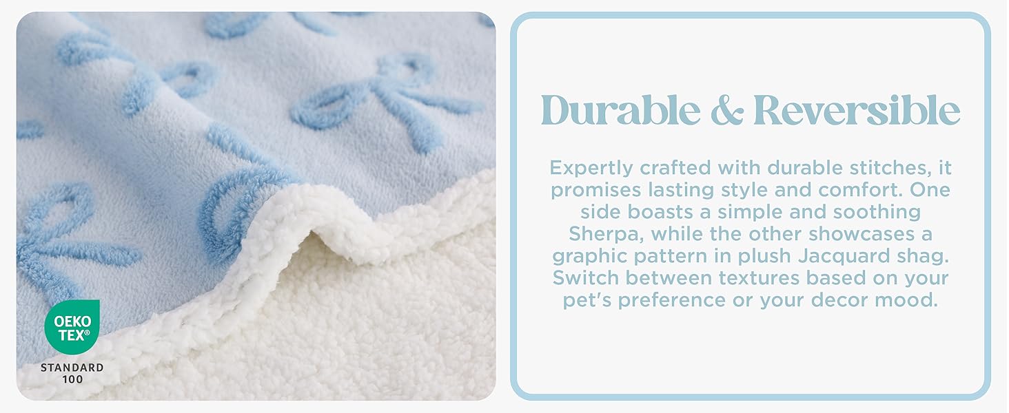 Lesure Waterproof Pet Blanket for Dogs & Cats - Cozy Winter Dual-Sided Jacquard Shag & Sherpa Fleece Blanket For Pets And Humans, 3D Textured Cloud Pattern, Machine Washable, Durable & Portable, Soft Couch Protector, Versatile Pet Blanket