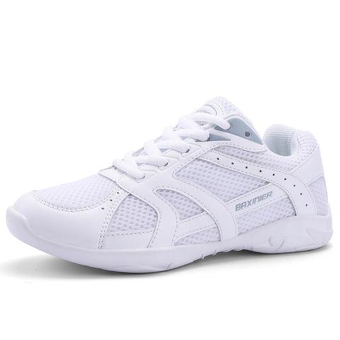 BAXINIER Youth Girls Cheerleading Dancing Shoes Walking Breathable Competition Sneakers