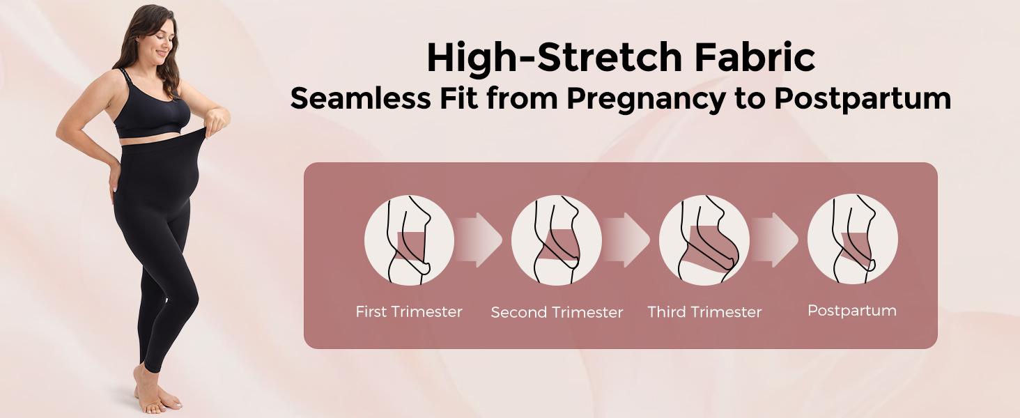 Momcozy Maternity Leggings Over The Belly Maternity Yoga Pants for Women Pregnancy Leggings Workout Pants