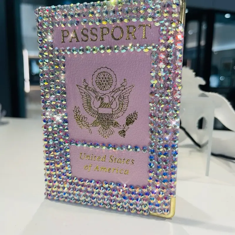 Bedazzled Passport Cover