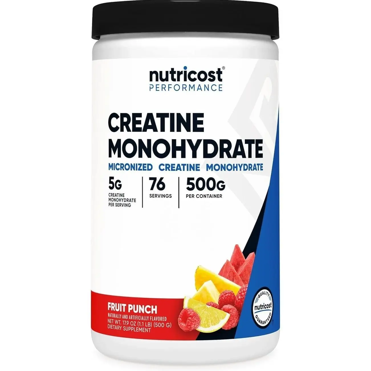 Nutricost Creatine Monohydrate Powder (Fruit Punch, 500 Gram) Supplement Fitness Vitamin