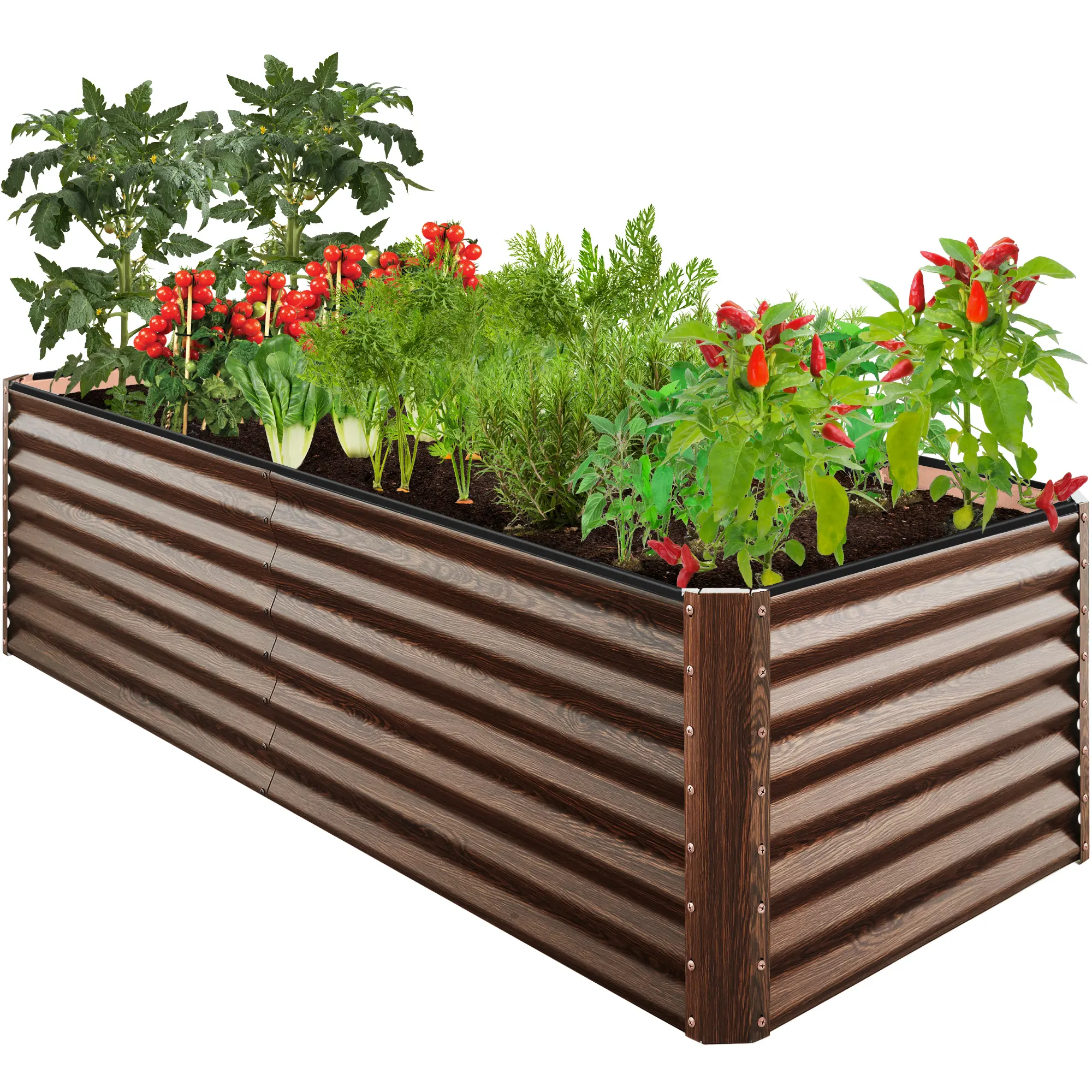 Dark Brown Wood Grain