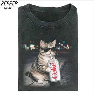 Funny Cat Diet Coke Shirt, Cool Cat Meme Tee, Diet Coke Lover Shirt, Vintage Cat Graphic Tee, Unisex Gift for Men & Women
