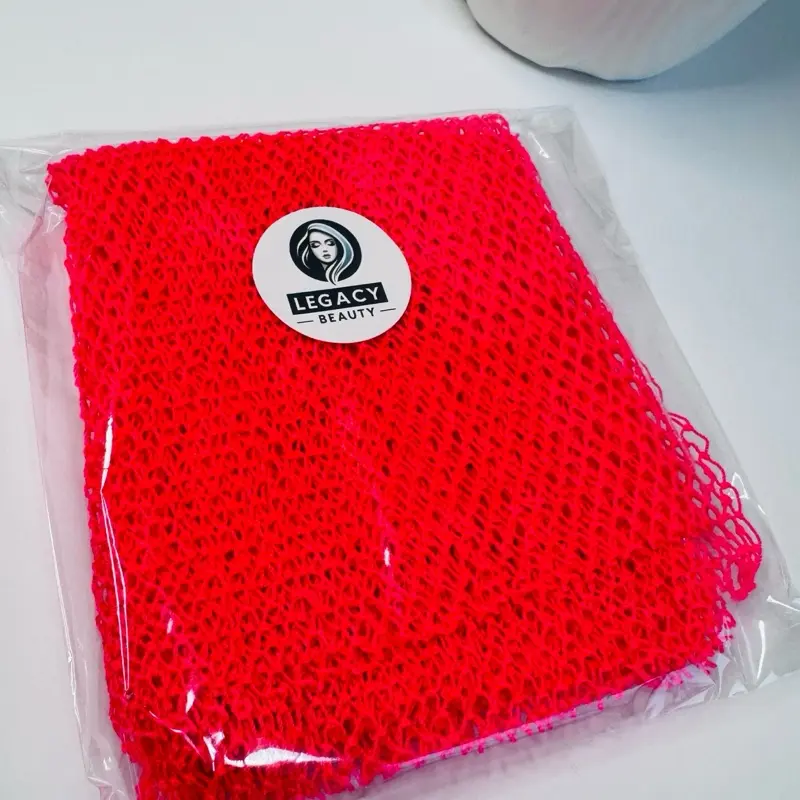 Legacy Beauty African Exfoliating Net Sponge Bundle Best Value Ethically Sourced from Nigeria Bath Sponge for Shower