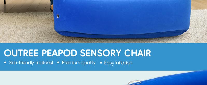 Outdoorfun OUTREE 60-Inch Sensory Chair for 3+Years Old with Electric Air Pump and Inflatable Pod - Perfect Sensory Toys for Children with AUT