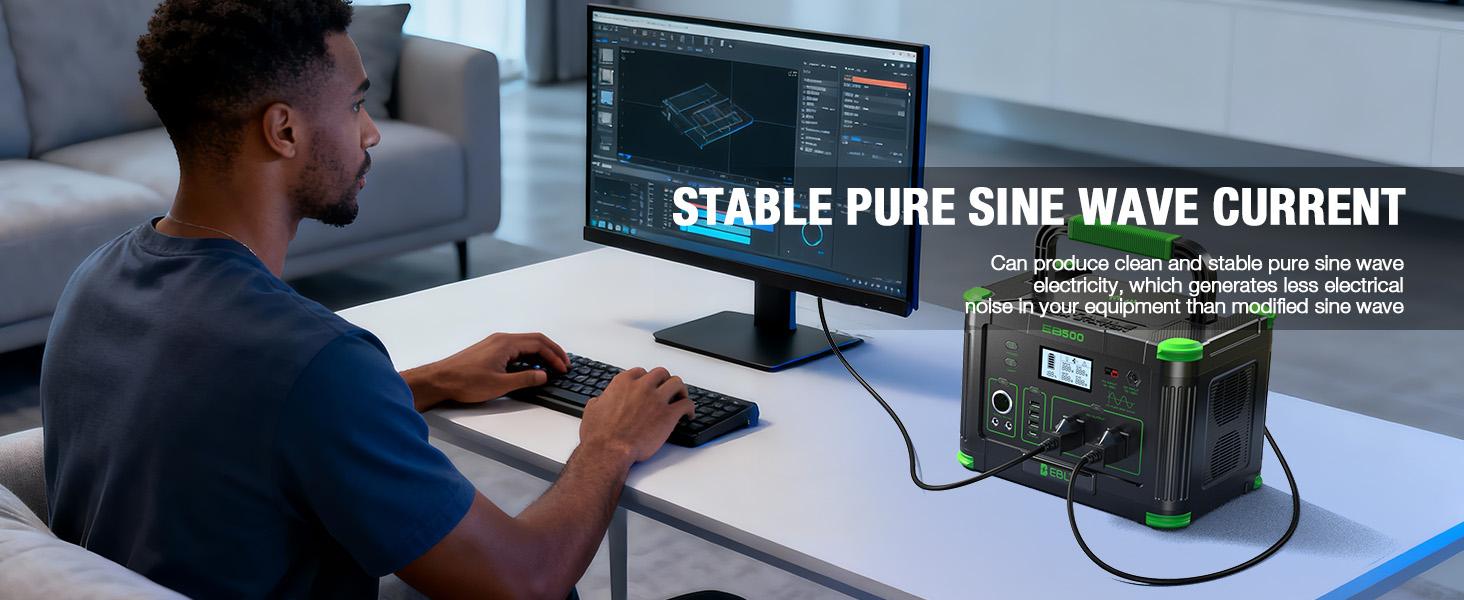 Outdoor Power Station: EBL 500W Solar Generator w/ 519Wh Battery & 10 Ports | Powers Your Camping, Road Trips & Emergencies