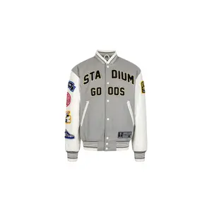 Grey Varsity Jacket "Champions League" SGS0531
