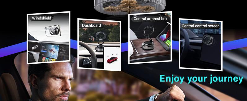 Magnetic Car Phone Holder for MagSafe: 28+LBS Strong Suction Vacuum Phone Mount for Men/Women - 360° Rotatable Adjustable Portable Cell Phone Stand for iPhone 12-16 Pro Max Plus